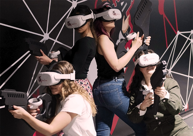 Juegos de realidad virtual multijugador, realidad virtual multijugador, juego de realidad virtual multijugador para 2 a 6 personas